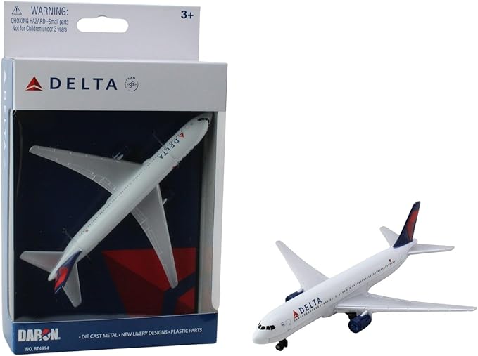 Daron Toy Airplane – Delta Air Lines – Die-Cast Metal Model Airplane Toy with Plastic Parts for Kids Ages 3+