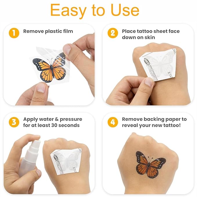 Animals Temporary Tattoos for Kids, 160Pcs Larger Tattoos Mixed Cute Animals Stickers, Party Favors Goodie Bag Stuffers Gifts Christmas Birthday