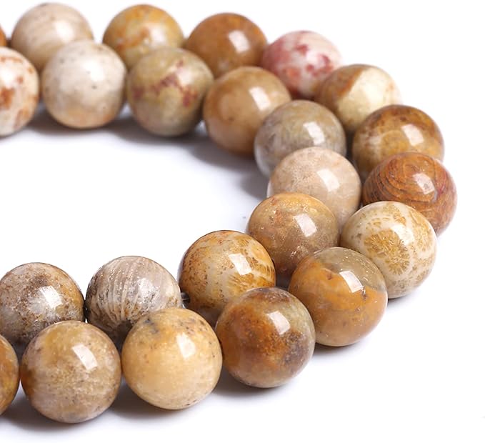 10MM 36PCS Natural Stone Coral Jade Chrysanthemum Beads for Jewelry Making DIY Bracelet