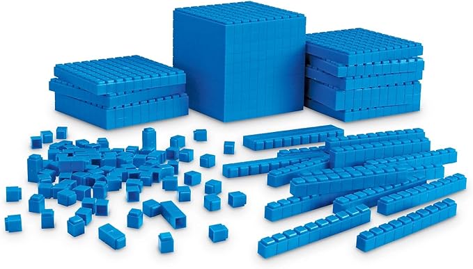 Learning Resources Interlocking Base Ten Starter Set, Early Math, Counting, Connecting Blocks, 141 Piece Set, Ages 6+