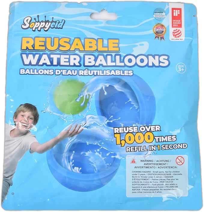 20Pcs Reusable Water Balloons, Summer Water Toys, Magnetic Water Ball for Outdoor Games, Pool Toy, Beach Toys for Kids