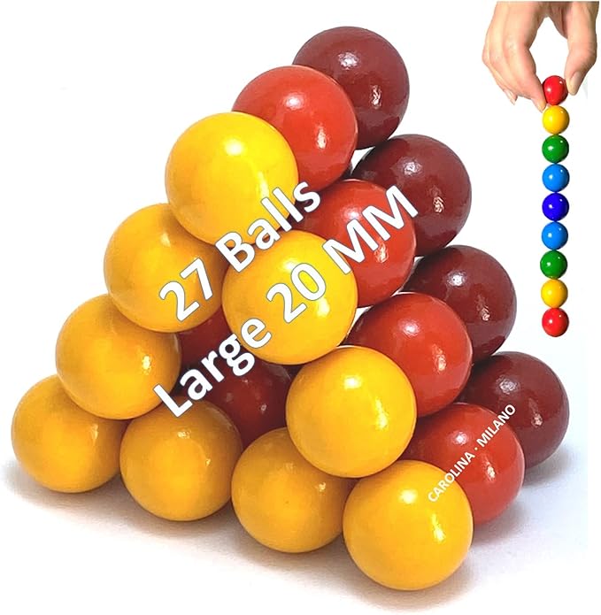 Science Kit Toys 27 PCS Colorful Magnets Building Blocks, Large Hematite Magnetic Stones, Stress Relief Autism, Home Office Kids Adults Intelligence Development Educational Birthday Party