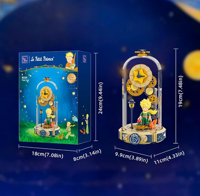 PANTASY Le Petit Prince Time Travel Building Set, Creative Assembly Toy for Adults and Teens, Detailed Model of The Little Prince's Journey Through Time, Timeless Story Construction Blocks
