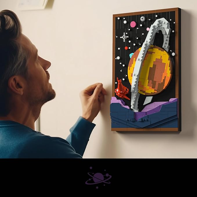 Givenni Art Planetary Exploration Space Building kit, Building Set for Adults, Gift Idea for Sci-Fi and Astronomy Lovers to Build and Hang or Display Freestanding, Home Décor Ideas for Living Room.