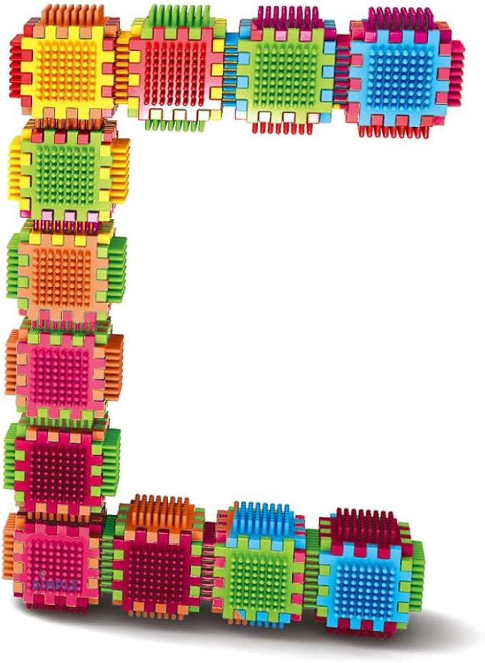 Dimple 2 Sets of 60 Blocks Total 720-Piece Set Large Stacking Blocks and Interconnecting Building Set for Boys & Girls, Great Toy for Child Development for Kids and Toddlers