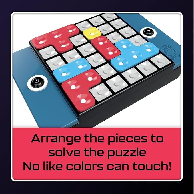 Brainwright - Puzzle Bright - Interactive Light-Up Brain Teaser with 300+ Challenges