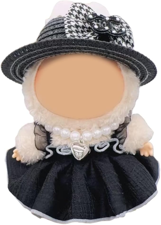 Clothes for 17cm Doll (No Doll)- 2 Sets Premium Handmade Clothes for LBB Dolls, Adjustable Kawaii Outfits for 17cm Collectibles | Stylish Fashion for Play Display Holidays