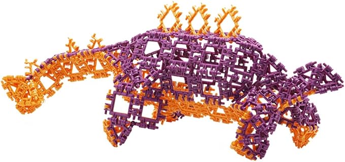 That Hinge Toy 150 Piece Red + Blue Set, Dinosaur + More STEM Construction Toy Building Set