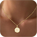 Cross Necklace for Women Trendy - Dainty 18K Real Gold Plated Minimalist Cross Necklace Non Tarnish Waterproof Trendy Cute Simple Small Necklaces Easter Christian Religious Faith Jewelry Gifts
