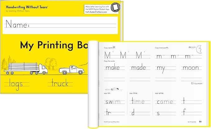 Handwriting Without Tears Printing Bundle, Age 6+, 1st Grade+, Handwriting Without Tears, Student & Teacher Workbooks, School & Home, Language Arts, Tutoring, Tiny Pencils Included