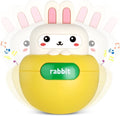 Baby Rabbit Wobble Toys, Infant Roly-Poly Tumbler Musical Wobbler, Babies Sensory Development & Teething Toy Gifts for Newborn 3-12 Month Baby Toddler Boys and Girls