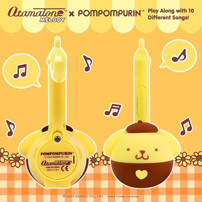 Otamatone Melody Hello Kitty and Friends Electronic Portable Music Instrument / Synthesizer Toy from Japan by Maywa Denki [English Instructions] - Pompompurin
