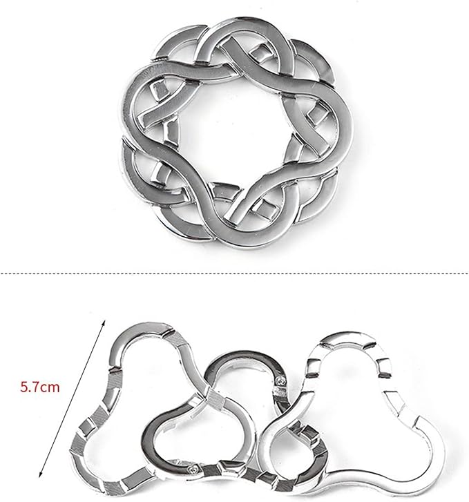 VolksRose 15pcs Brain Teaser Puzzles, Metal Wire Puzzles Set, Mind Smart Game IQ Challenge Puzzle Games, Educational IQ Test Unlock Interlocking Toy Lock Puzzles Gift for Adults Teenagers