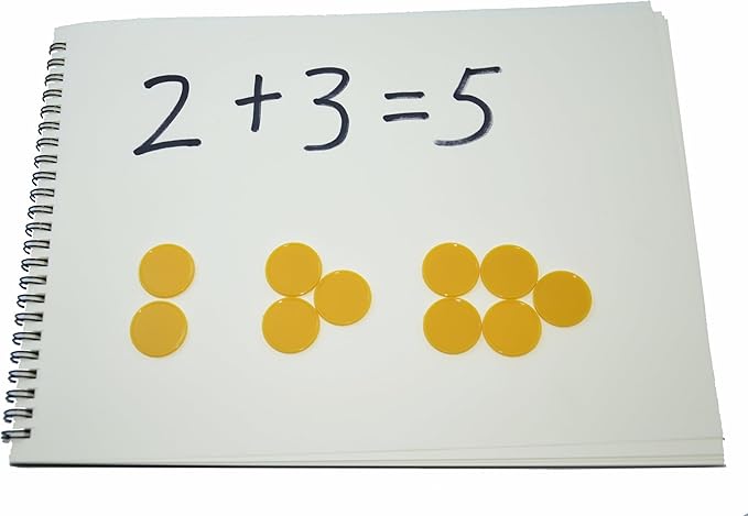 Smartdealspro Set of 100 25MM/1 Inch Opaque Plastic Learning Counting Counters Poker Chips (Golden)