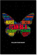 FLYAB Inspirational Classroom Posters - Motivation Career Options Positive Posters for Middle School Elementary Classroom Bulletin Board Decorations Poster Teacher Supplies