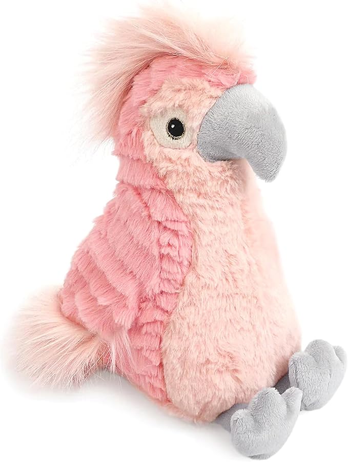 MON AMI Lulu The Cockatoo Parrot Plush – 11”, Cute Parrot Stuffed Animal, Use as Toy/Nursery Room Décor, Great for Kids of All Ages