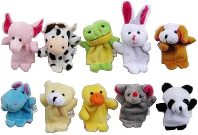 Finger Puppet Set | The Original Storytime Learning Aid | 16 Pack | Puppets for Teachers | Parents | Students & Children - Storytelling Reading Prop