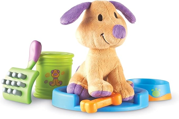 Learning Resources New Sprouts Puppy Care Play Set - 6 Pieces, Ages 2+ Toddler Learning Toys, First Pet, Develops Imaginative Play and Language Skills