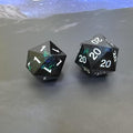 Roll of Fate D20 Dice Set – All Natural 20 or All Natural 1 – Designed for D&D Players Seeking Epic Victories or Failures (Black)