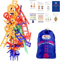 WEofferwhatYOUwant Chairs and Ladders Stacking Game – 44 Piece Balance Tower for Kids and Adults – Family Party Tabletop Game Night Fun – Dexterity Skill Building Travel Toy Ages 6+