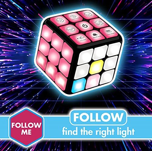 UNIQUE KIDS Flashing Cube Electronic Memory & Brain Game | 7-in-1 Handheld Game for Kids | STEM Toy for Boys & Girls | Fun Gift Toy for Ages 6-12