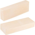 SOUJAP 2 Pack 10 x 3.5 x 1.7 Inch Basswood Carving Blocks, Unfinished Wood Blocks, Soft Solid Wood Whittling Blocks for Carving, Crafts