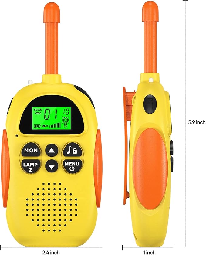 Walkie Talkies for Kids Rechargeable Toys for Ages 5-7 Boys Girls, 22 Channels 2 Way Radio Toy Christmas Birthday Gifts for Girls Boys Ages 3-12 Camping Hiking Outdoor Easter Basket Stuffers