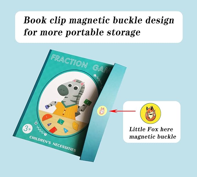 Magnetic Fraction Educational Puzzle Fraction Tiles and Circles, Equip Magnetic Score Disk Demonstrator,Math Manipulatives Enhance Early Primary School Students Mathematical Skills