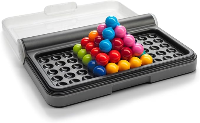 SmartGames IQ Puzzler Pro | Boost Logic and Problem Solving Skills | Level Up with 120 2D and 3D Challenges from Easy to Expert | Great for Ages 6 - Adult | A Fun Travel Game in a Portable Case