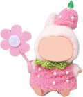 17CM Doll Clothes Set Pink Pearl Jumpsuit + Pink Hair Charm + Flower, Fashion Cute Dress-Up Clothes for Doll Accessories Outfit(No Doll Included)(LBB Clothes 8)