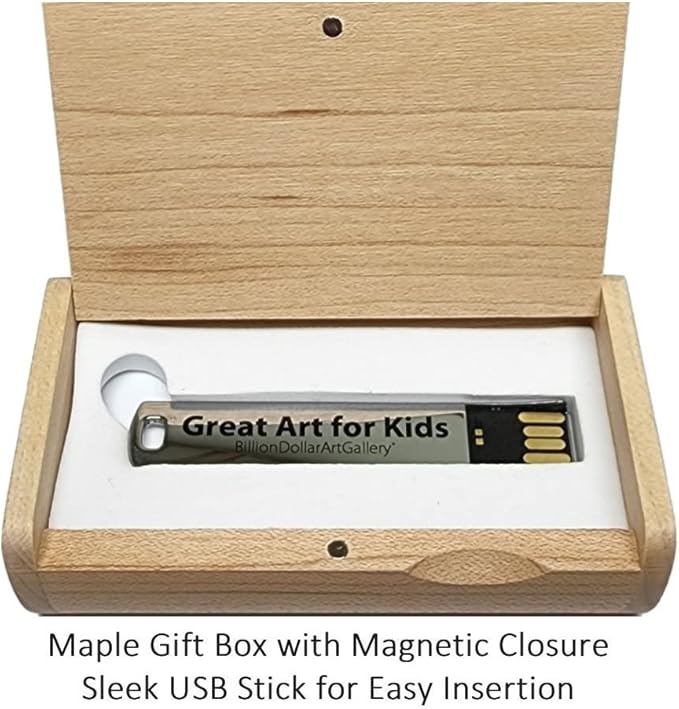 BillionDollarArtGallery® Great Art for Kids Transforms your TV Into Wall Art for Children | Over 500 of Historic & Beautiful Paintings | Art Education | Teachers Gift | Student Gifts | Art TV