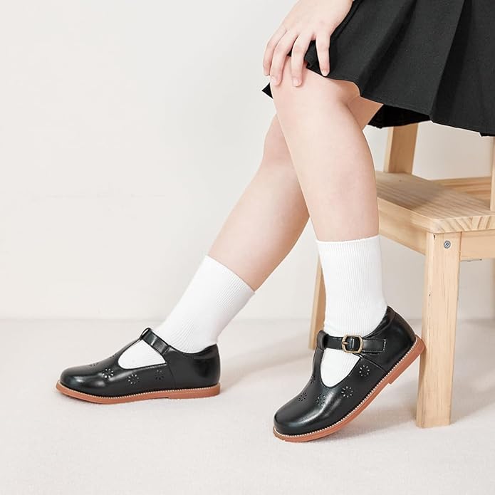 Felix & Flora Toddler Little Girl Mary Jane Dress Shoes - Ballet Flats for Girl Party School Shoes