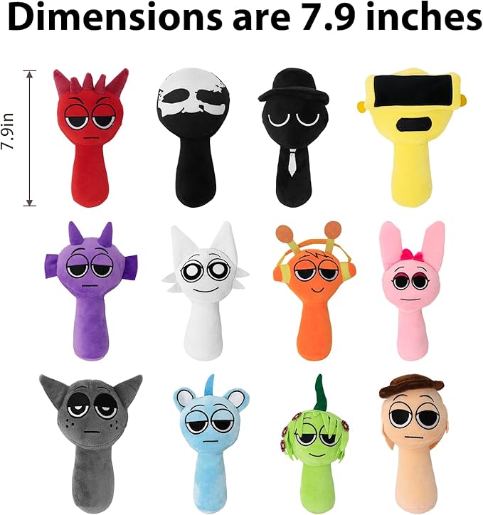 Sprunky Plush,Sprunky Plushies,Soft and Funs Stuffed Toys Dolls for Fans and Friends Christmas Birthday