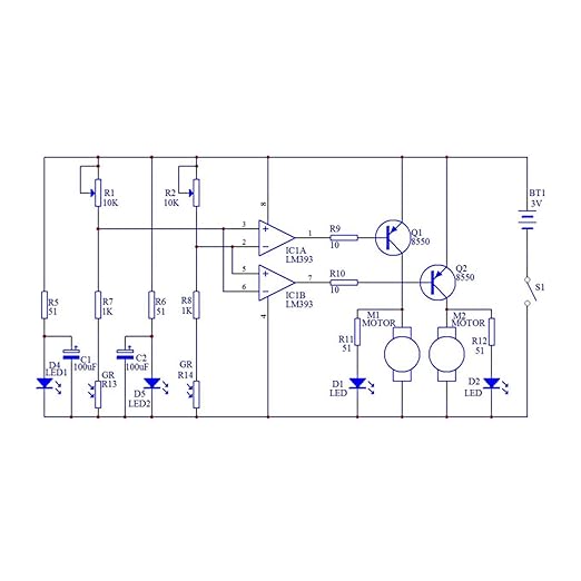 Soldering Practice Kit DIY D2-5 Tracking Car Plug-in Circuit Kit Learn Soldering Kit for Beginners