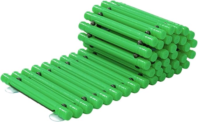Balance Path Board Balance Block Space Saving Stable Non Slip Edging Kindergarten Balance Trail for Outdoor Indoor, Green