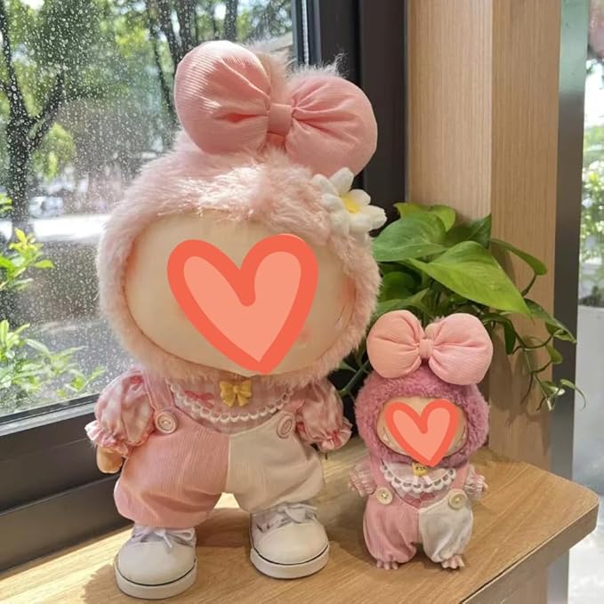 Luxury Chic Doll Clothes Set with Elegant Dress, Shirt, Bow & Necklace - Premium Outfit for Dress Up, Collecting & Gift Giving - Perfect for Kids, Doll Collectors & 18 Dolls (2-38cm)
