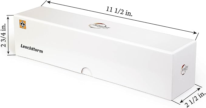 LIGHTHOUSE - Storage Box with Tracks for 25 Round Coin Capsules Grips 38-41 mm with INTERCEPT Technology Corrosion Protection (11 1/2" x 2 3/4" x 2 1/2")