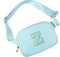 Gitus Gifts for 8 9 10 11 12 Year Old Girls Belt Bag Fanny Pack Crossbody Bags with Initial Letter Patch Cute Stuff Birthday Gifts for Teen Girls Women Personalized Trend Stuff (Icing Blue-Z)