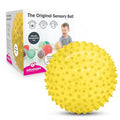 Edushape The Original Sensory Ball for Baby - 7" Transparent Yellow Color Baby Ball That Helps Enhance Gross Motor Skills for Kids Aged 6 Months & Up - Vibrant, Colorful & Unique Toddler Ball