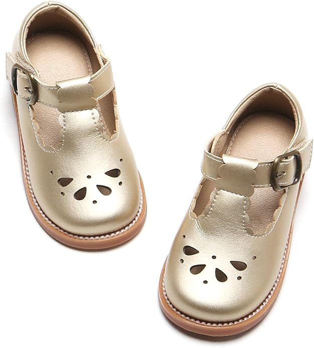 Felix & Flora Toddler Little Girl Mary Jane Dress Shoes - Ballet Flats for Girl Party School Shoes