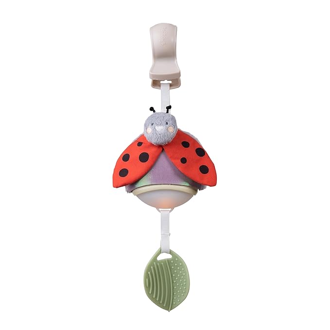 Taf Toys Music & Light Ladybug Take Along Toy, Portable Baby Sound Machine, Newborn Soother, Infant Musical Crib Mobile, Perfect for Tummy Time and Brain Development, Suitable for 0-6 Months