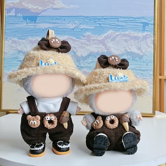 17cm Doll Clothes Set & Outfit - Cuddly Fashion Dresses with Accessories, Luxury Chic Doll Clothing & Plush Pullover Hoodie Doll Clothing DIY ,Just Clothes
