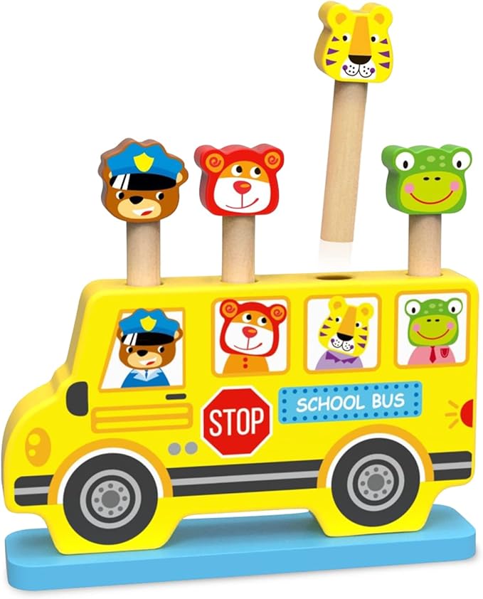 Montessori Toys for 1 Year Old Boy and Girl - Preschool Learning Activities - Develops Fine Motor Skills - Montessori Toys for Toddlers - Great Birthday Gift for 1 Year Old Boy Gifts and Girls