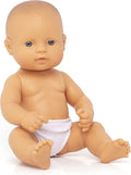 Miniland Doll 12 5/8'' Caucasian Girl (Polybag) - Made in Spain, Anatomically Correct, Quality, Inclusion