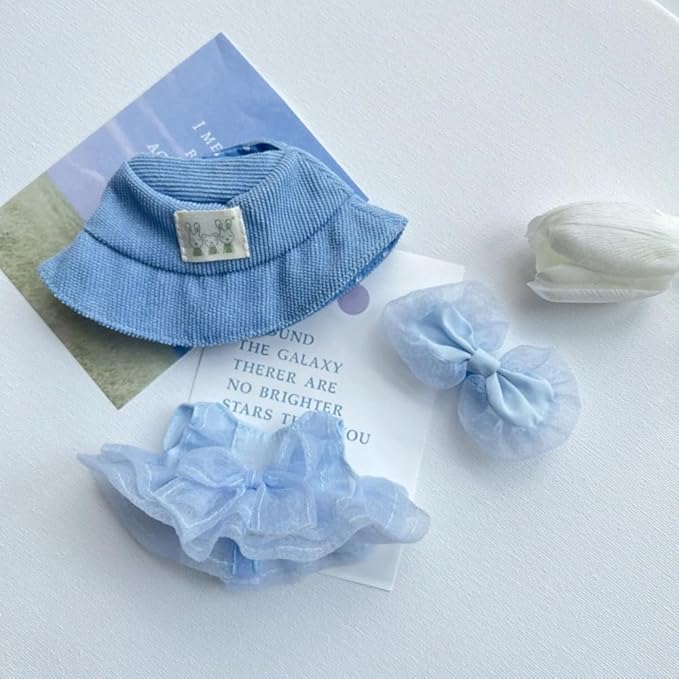 Luxury Chic Doll Clothes Set with Elegant Dress, Shirt, Bow & Necklace - Premium Outfit for Dress Up, Collecting & Gift Giving - Perfect for Kids, Doll Collectors & 18 Dolls (6)