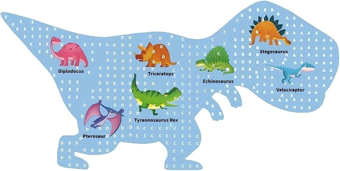 OLMZIHYVD Jigsaw Puzzles for Kids Ages 4-8, 200 Pieces Glow in The Dark Dinosaur Floor Puzzle, Educational Gifts for Boys Girls and Animal Lovers, Ideal for Indoor and Outdoor Play, 35.9" × 18.2"