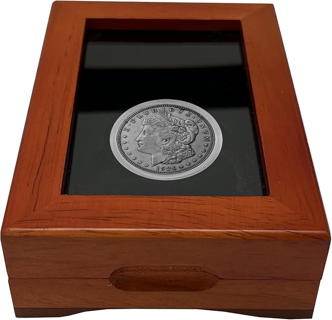 Single Coin Wood Display Box