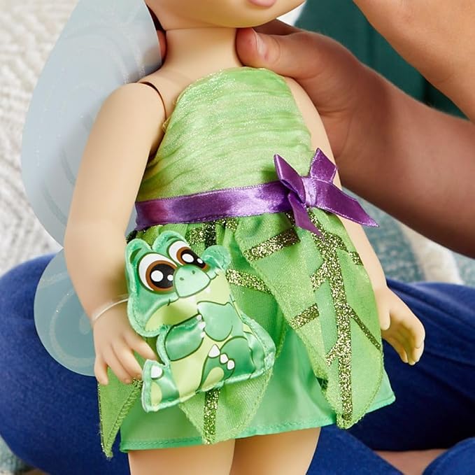 Disney Store Animators' Collection Tinker Bell Doll - Peter Pan - 16 Inch, Molded Details, Fully Posable Toy in Satin Dress - Suitable for Ages 3+ Toy Figure