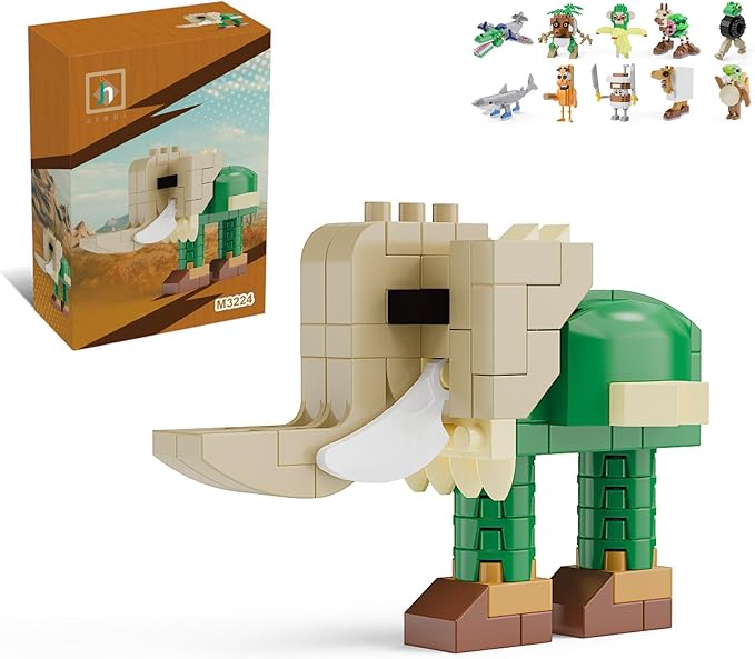 Italian Brainrot Action Figure Building Kit, Brainrot Toys, Creative STEM Construction Blocks, Collectible Desk Decor Gift for Adults & Teens 14+(LIRILI LARLLA)