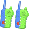 2200m Long Range Kid's Walkie Talkies 2 Pack, Boy's Walkie Talkies Toys, Indoor Outdoor Camping Fun Toys, Built-in Flashlight, Boys Birthday Gifts, Family Games (Green)